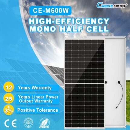 600w Cworth energy solar panel